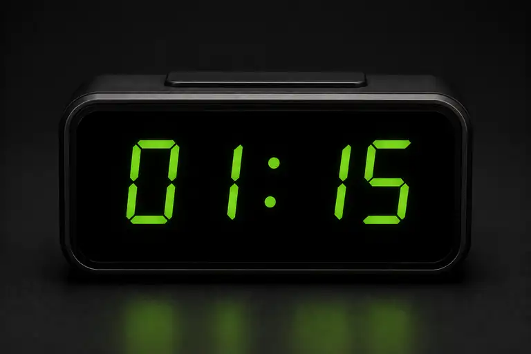 a quarter past one