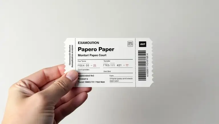 exam admission ticket