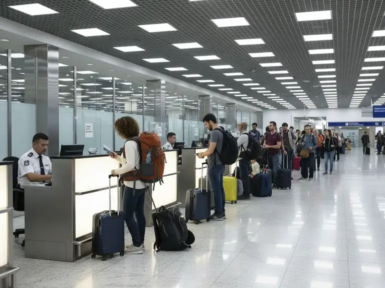 go through customs