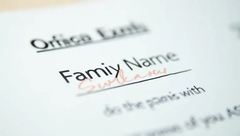 last name
