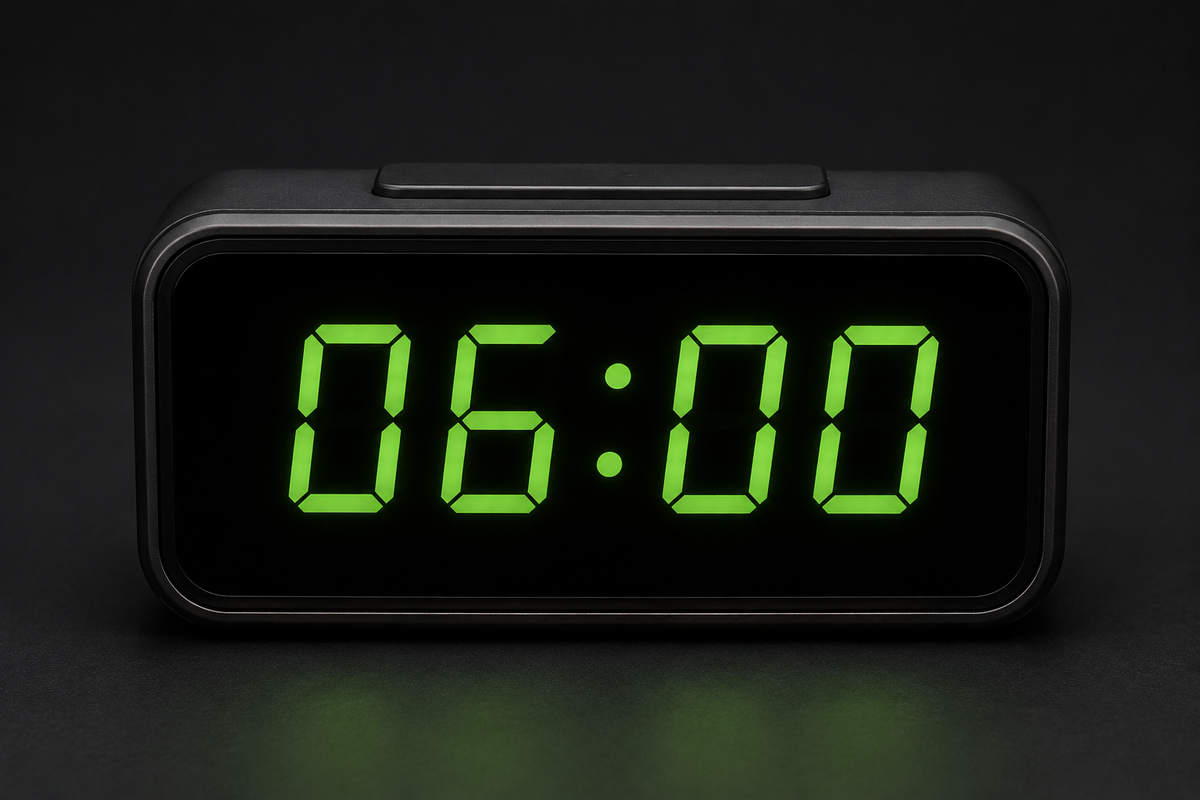 um sechs Uhr