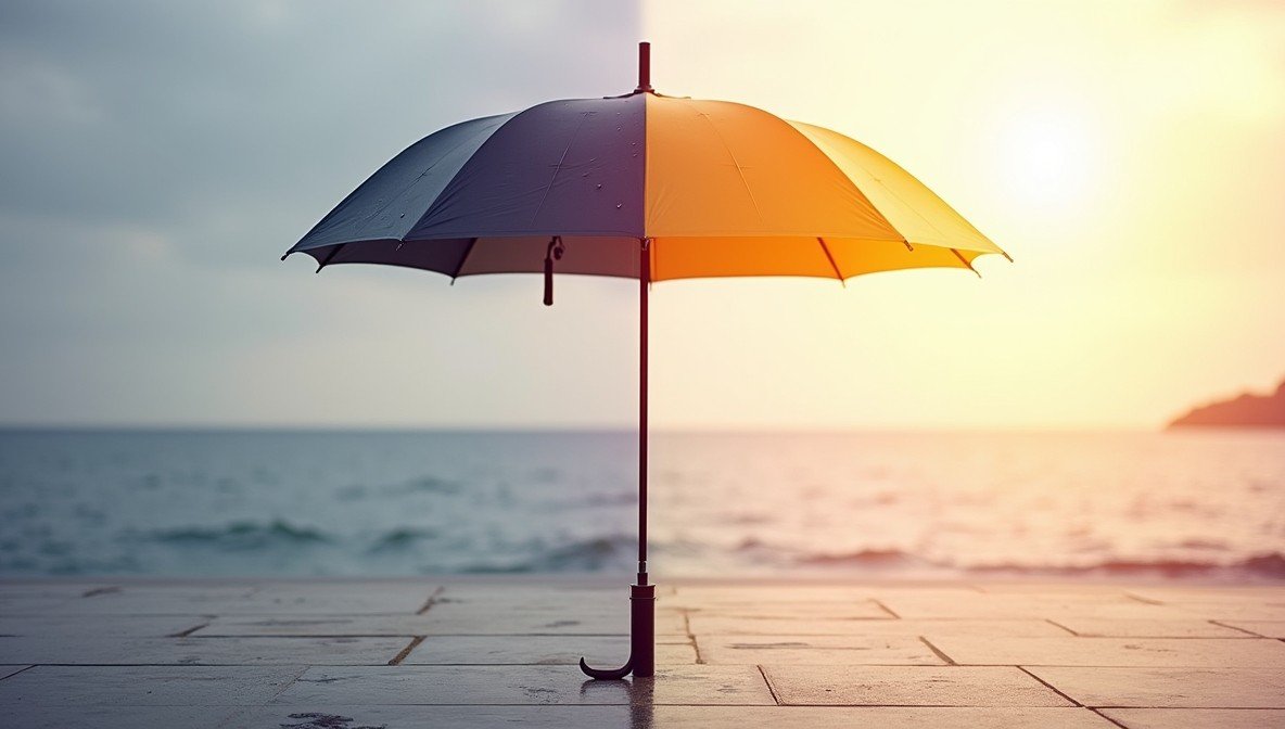 abhängig vom Wetter