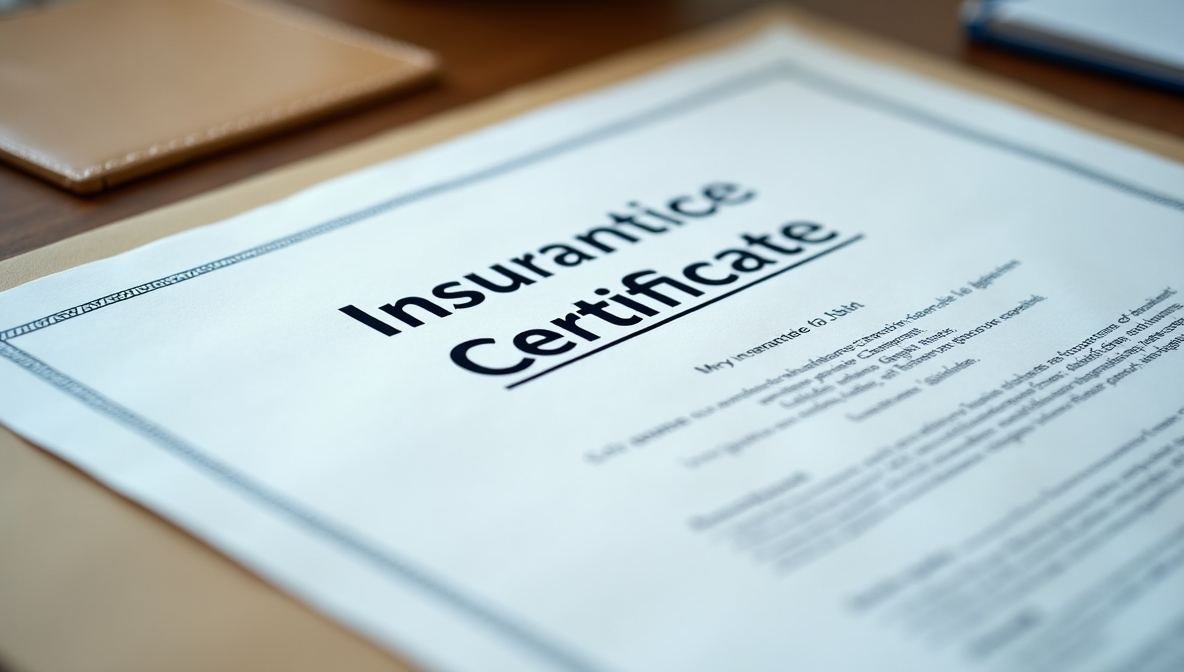insurance certificate